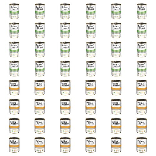Karma dla psa DOLINA NOTECI Mix smaków Premium bogata w dziczyznę,  kaczkę z dynią 48 x 400 g