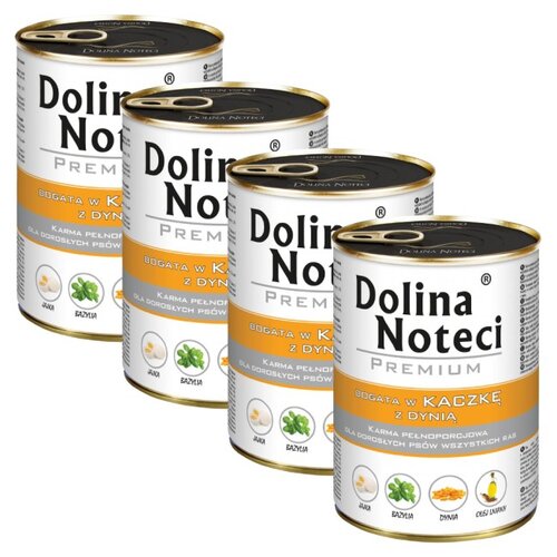 Karma dla psa DOLINA NOTECI Premium Kaczka z dynią 4 x 400 g