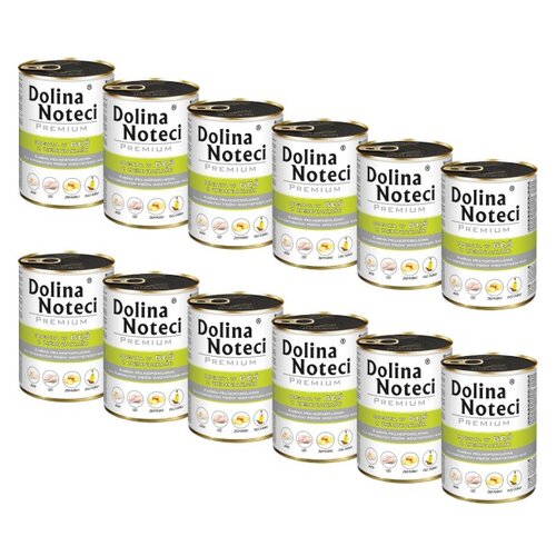 Karma dla psa DOLINA NOTECI Premium bogata w gęś z ziemniakami 12 x 400 g