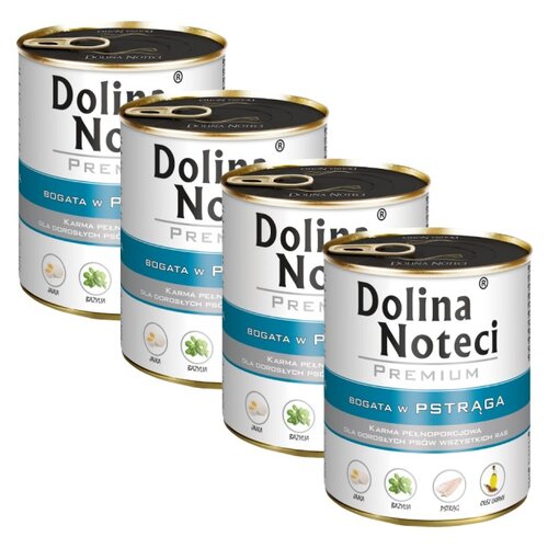 Karma dla psa DOLINA NOTECI Premium Pstrąg 4 x 800 g