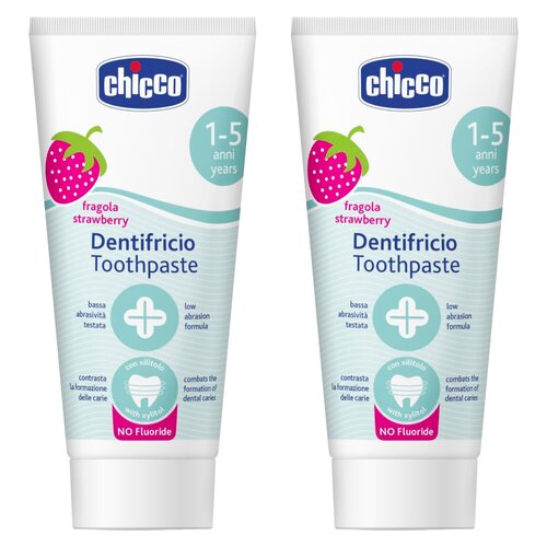 Pasta do zębów CHICCO Truskawka 1+ 50 ml 2 szt.