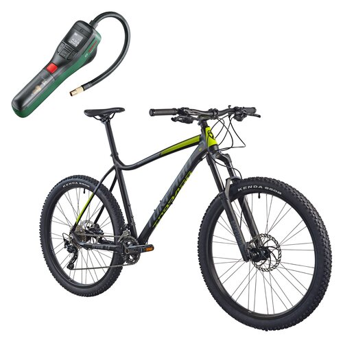 Rower górski MTB TORPADO Devon 1.0 M17 27.5 cala męski Czarno-żółty + Pompka rowerowa BOSCH EasyPump 0603947000
