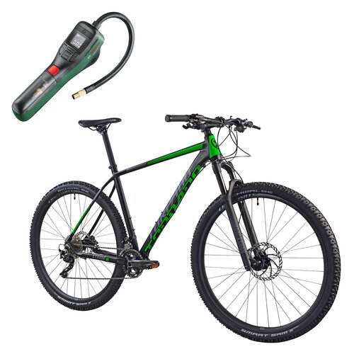 Rower górski MTB TORPADO Storm X6 M23 29 cali męski Czarno-zielony + Pompka rowerowa BOSCH EasyPump 0603947000