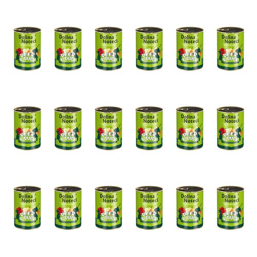 Karma dla psa DOLINA NOTECI Superfood z jeleniem i kaczką 18 x 400 g