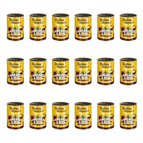 Karma dla psa DOLINA NOTECI Superfood z kangurem i wołowiną 18 x 400 g