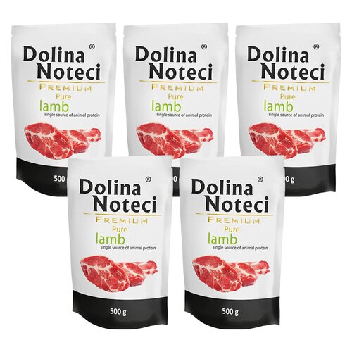 Karma dla psa DOLINA NOTECI Premium Pure bogata w jagnięcinę 5 x 500 g