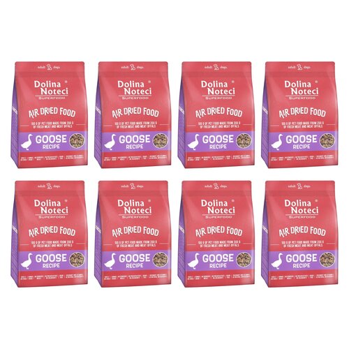 Karma dla psa suszona DOLINA NOTECI Superfood Danie z gęsi 8 x 1 kg