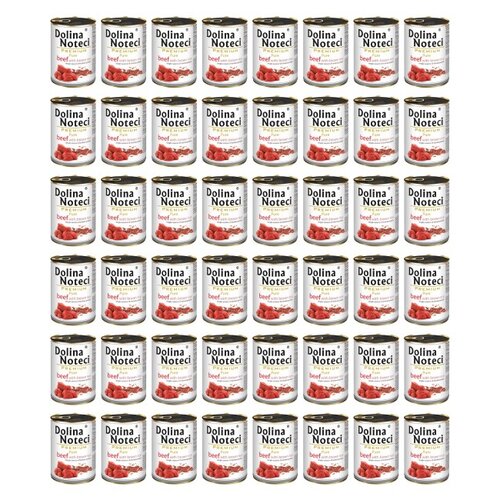 Karma dla psa DOLINA NOTECI Premium Pure bogata w wołowinę z ryżem 48 x 400 g