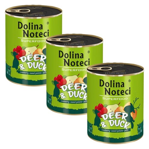 Karma dla psa DOLINA NOTECI Superfood Jeleń i kaczka 3 x 800 g