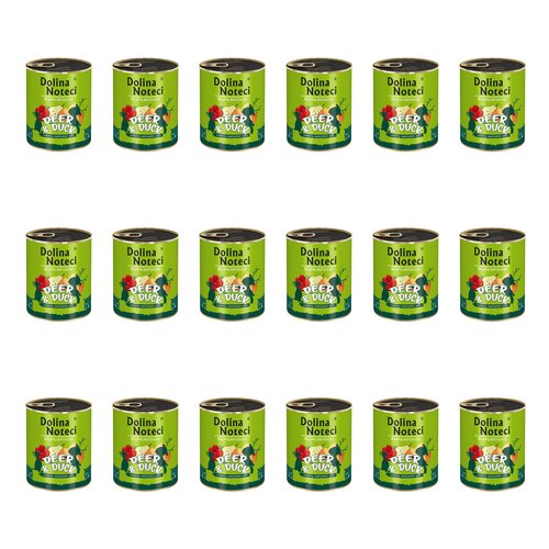 Karma dla psa DOLINA NOTECI Superfood z jeleniem i kaczką 18 x 800 g