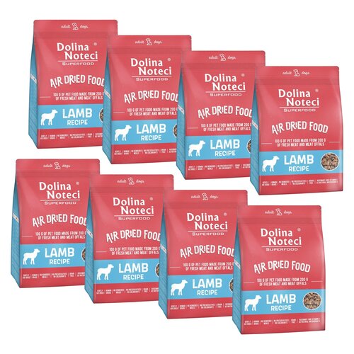 Karma dla psa suszona DOLINA NOTECI Superfood Danie z jagnięciny 8 x 1 kg