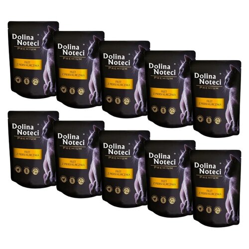 Karma dla kota DOLINA NOTECI Premium z filetem z kurczaka 10 x 85 g