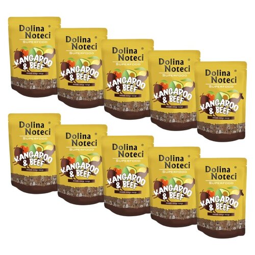 Karma dla psa DOLINA NOTECI Superfood z kangurem i wołowiną 10 x 300 g