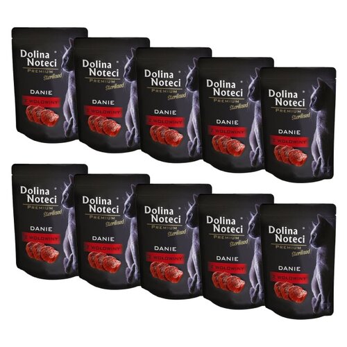 Karma dla kota DOLINA NOTECI Premium Sterilised Danie z wołowiny 10 x 85 g