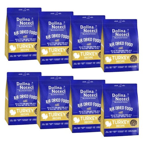 Karma dla kota suszona DOLINA NOTECI Superfood z indyka 8 x 1 kg