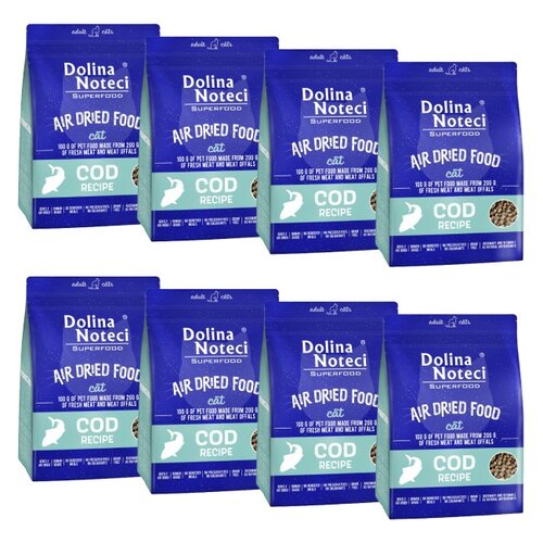 Karma dla kota suszona DOLINA NOTECI Superfood z dorsza 8 x 1 kg
