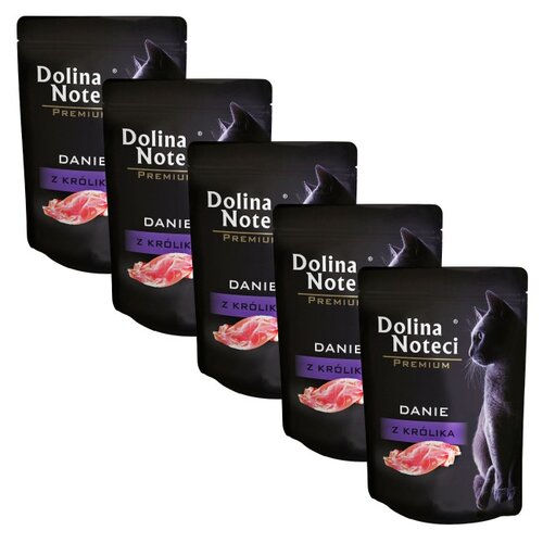 Karma dla kota DOLINA NOTECI Premium Danie z królika 5 x 85 g