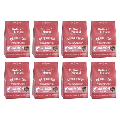 Karma dla psa suszona DOLINA NOTECI Superfood Danie z łososia 8 x 1 kg