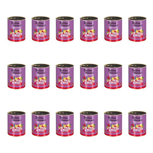 Karma dla psa DOLINA NOTECI Superfood Sarna i wołowina 18 x 800 g