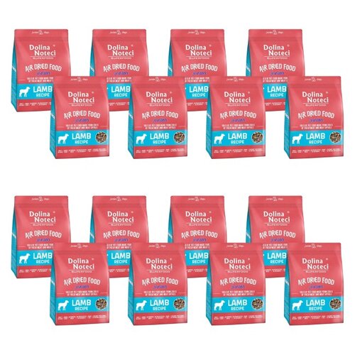 Karma dla psa suszona DOLINA NOTECI Superfood Junior Danie z jagnięciny 16 x 1 kg