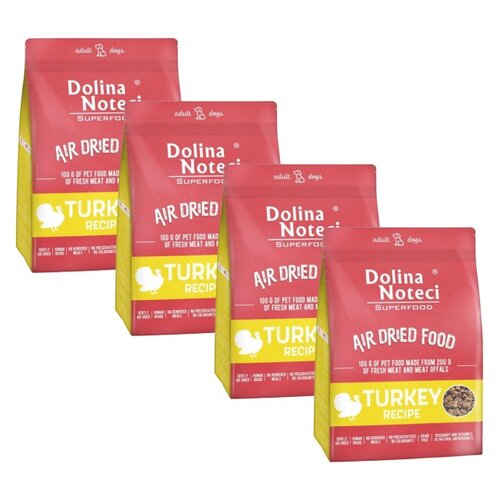 Karma dla psa suszona DOLINA NOTECI Superfood Danie z indyka 4 x 1 kg