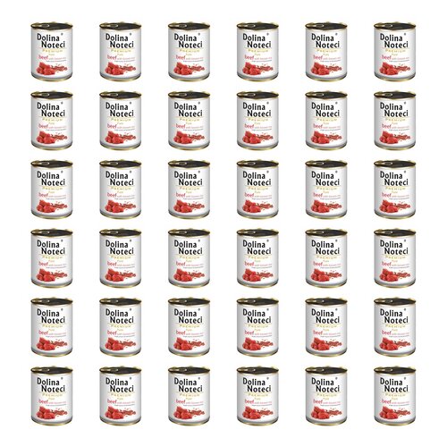 Karma dla psa DOLINA NOTECI Premium Pure bogata w wołowinę z ryżem 36 x 800 g