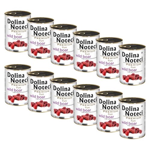 Karma dla psa DOLINA NOTECI Premium Pure bogata w dziczyznę 12 x 400 g