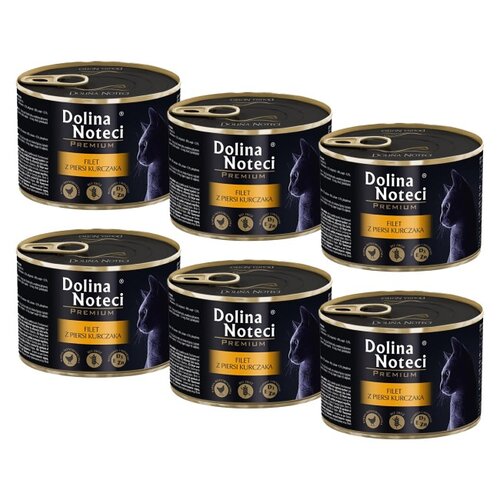 Karma dla kota DOLINA NOTECI Premium z filetem z piersi kurczaka w sosie 6 x 185 g