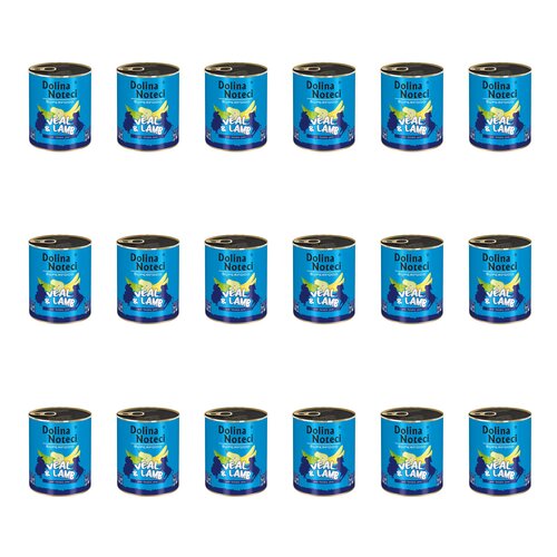 Karma dla psa DOLINA NOTECI Superfood z cielęciną i jagnięciną 18 x 400 g
