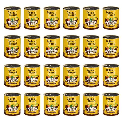 Karma dla psa DOLINA NOTECI Superfood z kangurem i wołowiną 24 x 800 g