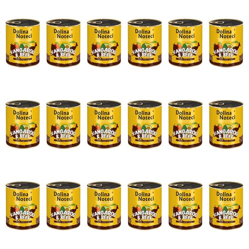 Karma dla psa DOLINA NOTECI Superfood z kangurem i wołowiną 18 x 800 g