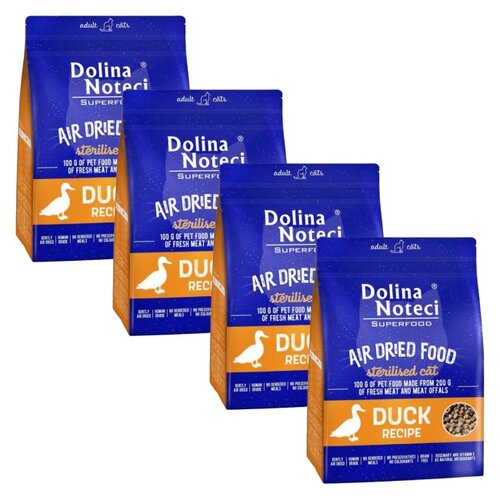 Karma dla kota suszona DOLINA NOTECI Superfood Sterilised z kaczki 4 x 1 kg