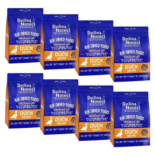 Karma dla kota suszona DOLINA NOTECI Superfood Sterilised z kaczki 8 x 1 kg
