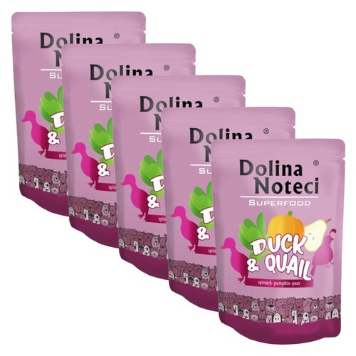 Karma dla psa DOLINA NOTECI Superfood z kaczką i przepiórką 5 x 300 g