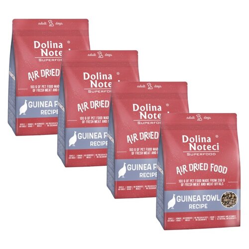 Karma dla psa suszona DOLINA NOTECI Superfood Danie z perliczką 4 x 1 kg