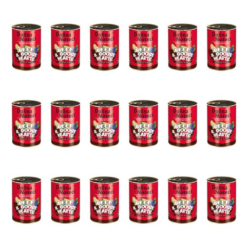 Karma dla psa DOLINA NOTECI Superfood z wołowiną i sercami gęsi 18 x 400 g
