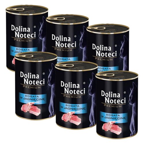 Karma dla kota DOLINA NOTECI Premium z jagnięciną 6 x 400 g