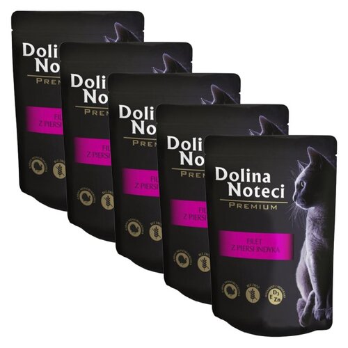 Karma dla kota DOLINA NOTECI Premium z filetem z indyka 5 x 85 g