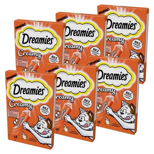 Przysmak dla kota DREAMIES Creamy Kurczak (24 x 10 g)