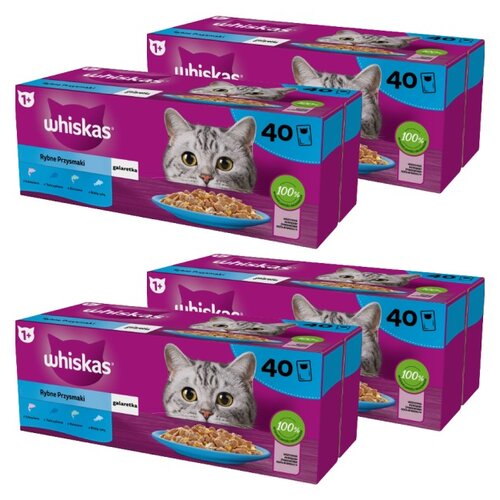 Karma dla kota WHISKAS Rybne Przysmaki (160 x 85 g)