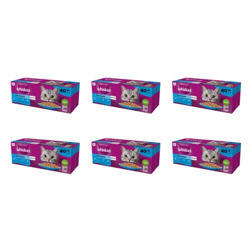 Karma dla kota WHISKAS Rybne Przysmaki (240 x 85 g)