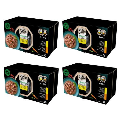 Karma dla kota SHEBA Nature's Collection Drobiowe smaki (32 x 85 g)