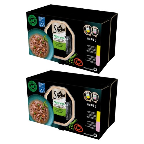 Karma dla kota SHEBA Nature's Collection Mix smaków (16 x 85 g)