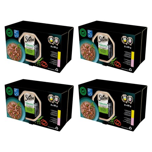 Karma dla kota SHEBA Nature's Collection Mix smaków (32 x 85 g)
