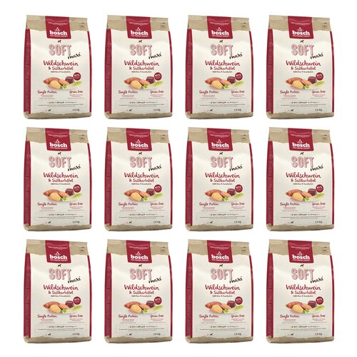 Karma dla psa BOSCH Soft Maxi Bawół wodny i bataty 12 x 2.5 kg