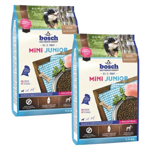 Karma dla psa BOSCH Mini Junior 2 x 3 kg