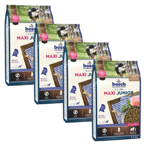 Karma dla psa BOSCH Maxi Junior 4 x 3 kg