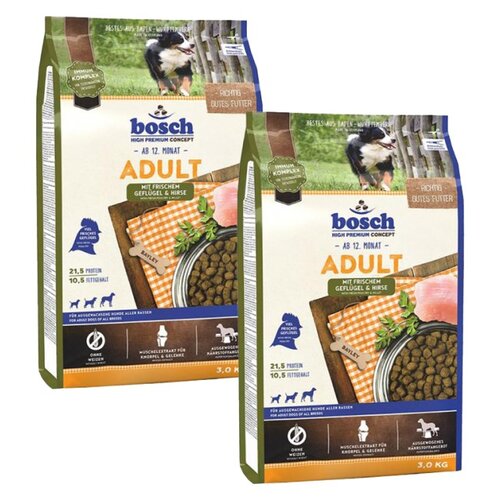 Karma dla psa BOSCH Adult 2 x 3 kg