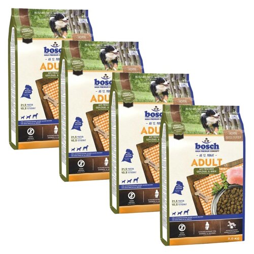 Karma dla psa BOSCH Adult 4 x 3 kg