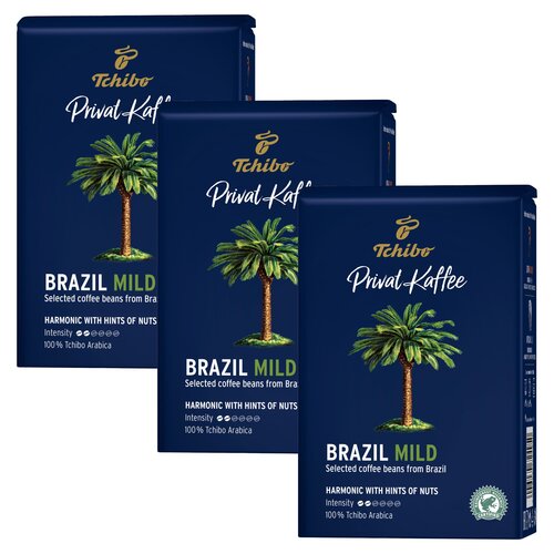 Kawa ziarnista TCHIBO Privat Kaffee Brazil Mild Arabica 3 x 0.5 kg